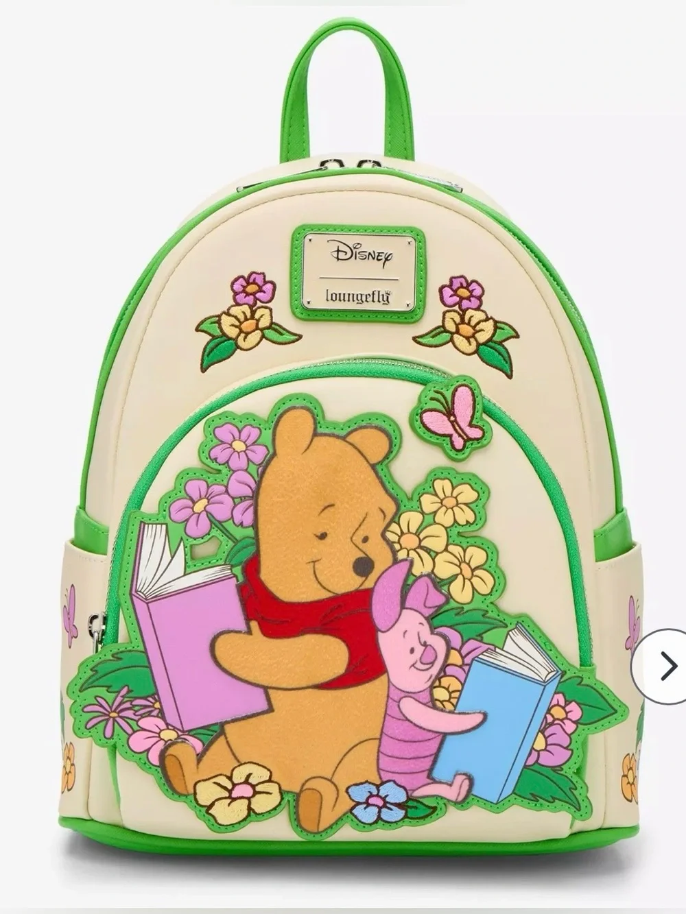 Disney x Loungefly Winnie the Pooh Beige & Green Mini Backpack